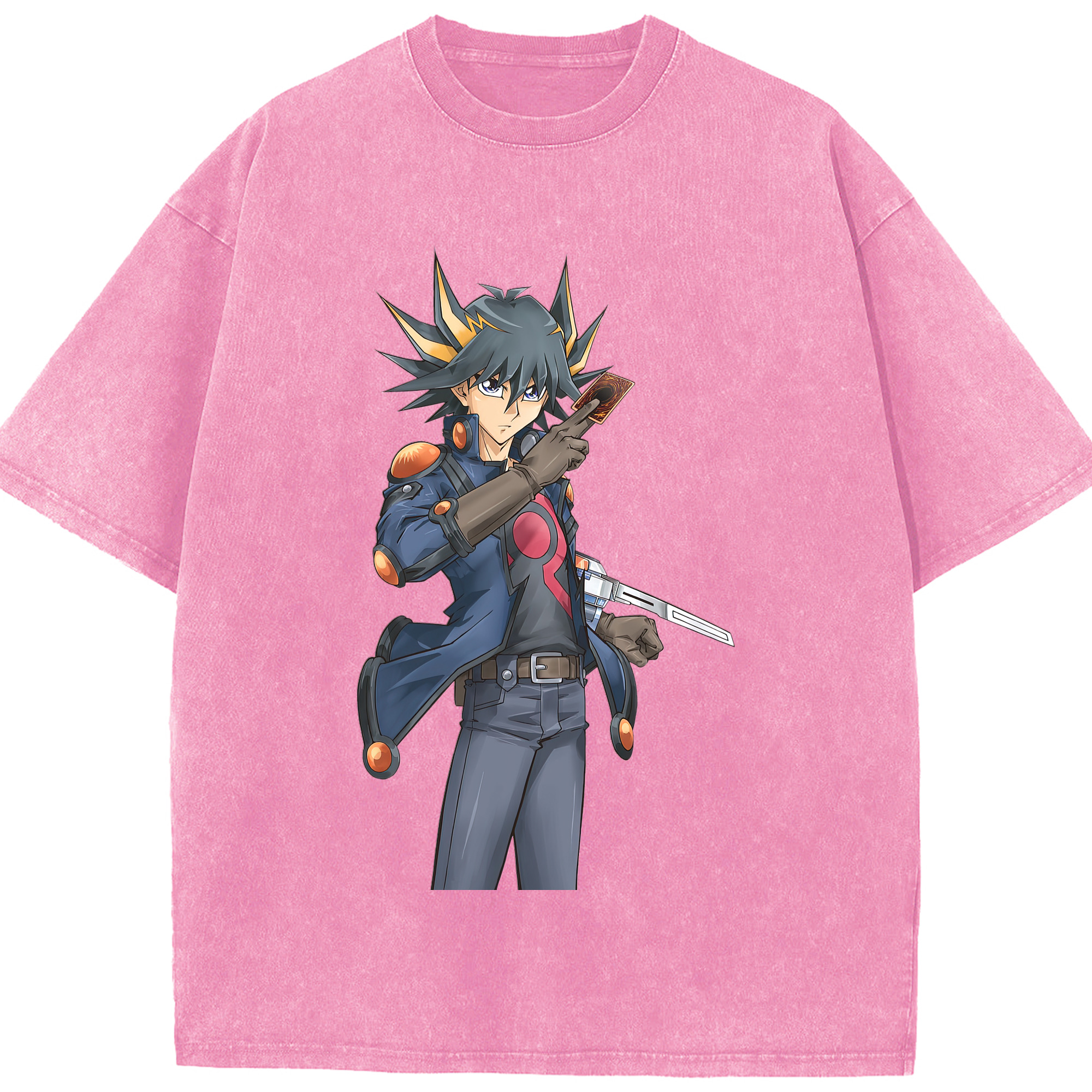 （画像用） 遊☆戯☆王 Yu-Gi-Oh! 綿100% ヴィンテージ風 半袖Tシャツ（フロントプリント）